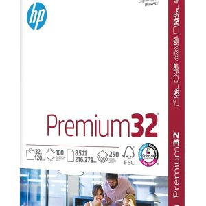 HP Paper | 8.5 x 11 Inch | Premium 32 lb | 1 Ream (250 Sheets) | 100 Brightness | Made within the USA – FSC Licensed | Mannequin 113500R