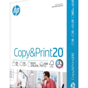 HP Printer Paper – 8.5 x 11 Inches, 20 lb, Copy & Print, 500 Sheets per Ream, 92 Brightness, Made within the USA, FSC Licensed – 200060